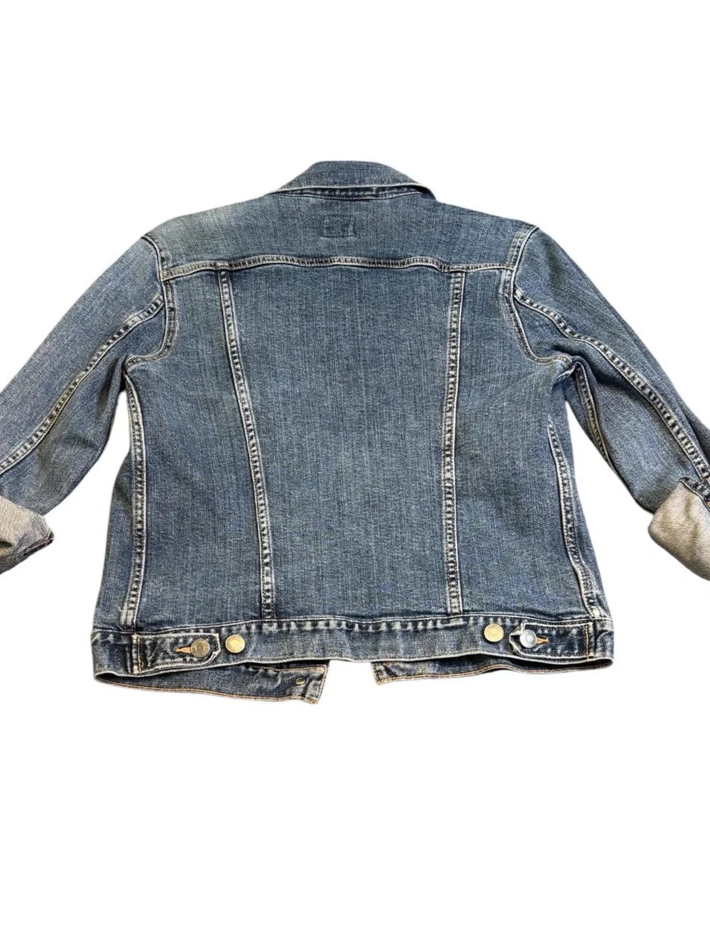 Gap 1969 Icon Denim Jacket Smith Dark Indigo Trucker Jacket Small EUC